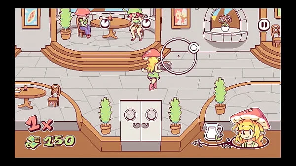 Futanari Di Funghi [ FUTA Hentai Game ] Ep.1 giving then shemale cum as special sauce in the restaurant !