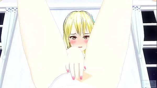 無修正アニメ　JCアナルオナニー